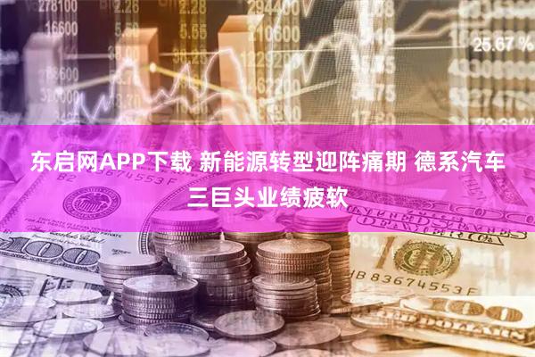 东启网APP下载 新能源转型迎阵痛期 德系汽车三巨头业绩疲软
