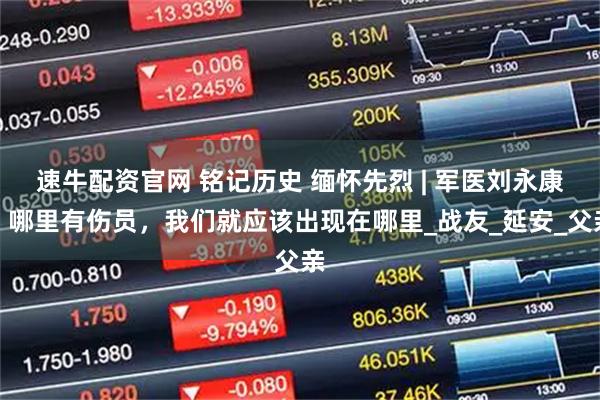 速牛配资官网 铭记历史 缅怀先烈 | 军医刘永康：哪里有伤员，我们就应该出现在哪里_战友_延安_父亲